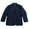 Vintage Polo Ralph Lauren Navy 100% Linen 3 Button Unstructured Blazer Sport Coat Men’s XL