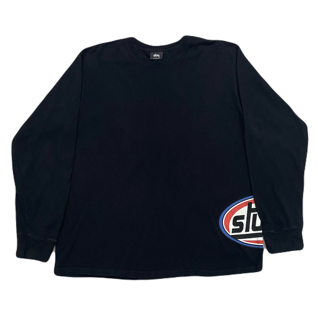 Stussy Circle Logo Black Long Sleeve Shirt Men’s Large