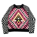 Mara Hoffman Scoop Neck Abstract & Checker Sweater Women’s Medium
