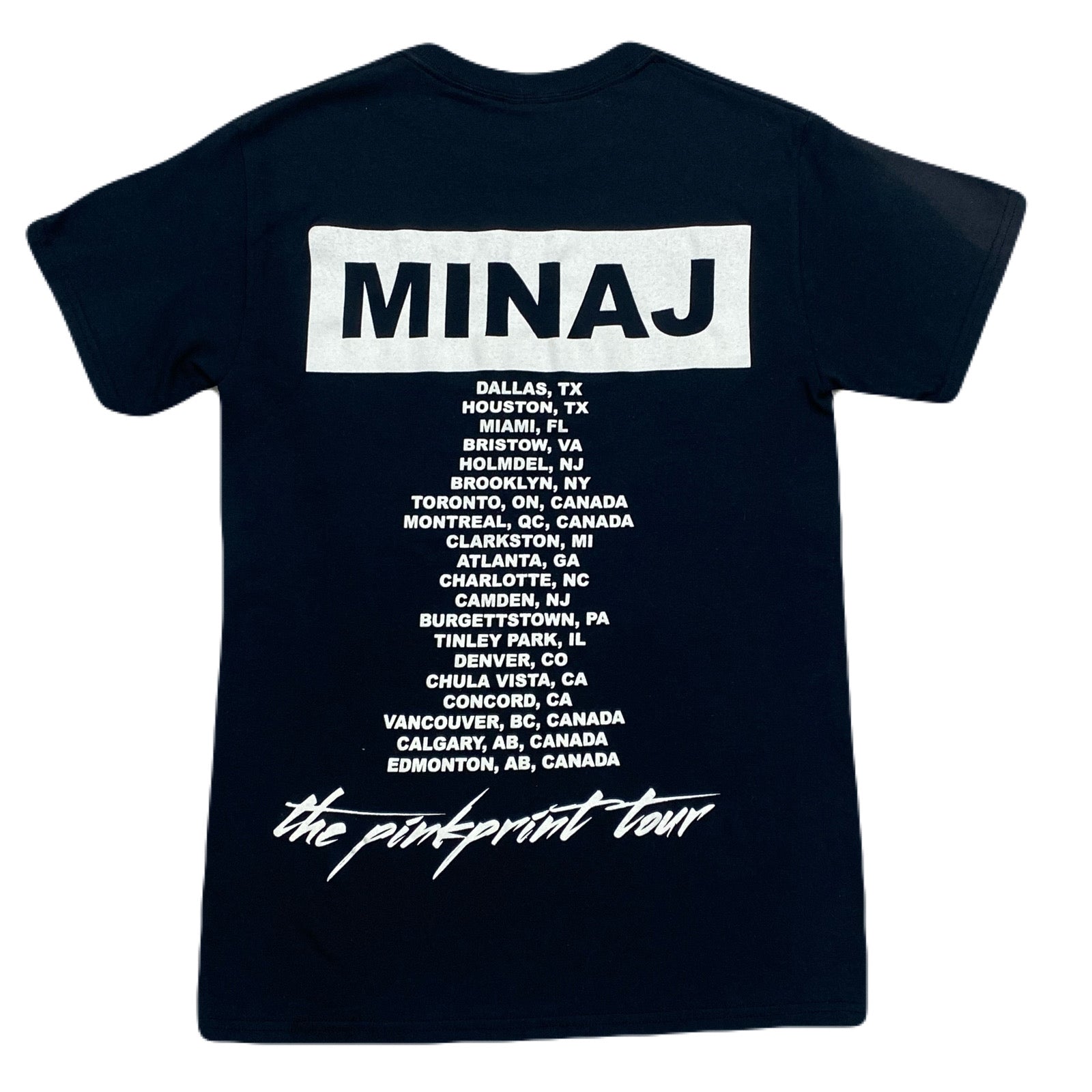 Nicki Minaj The Pink Print Tour 2015 Black Promo Rap Music T-Shirt Women’s Small