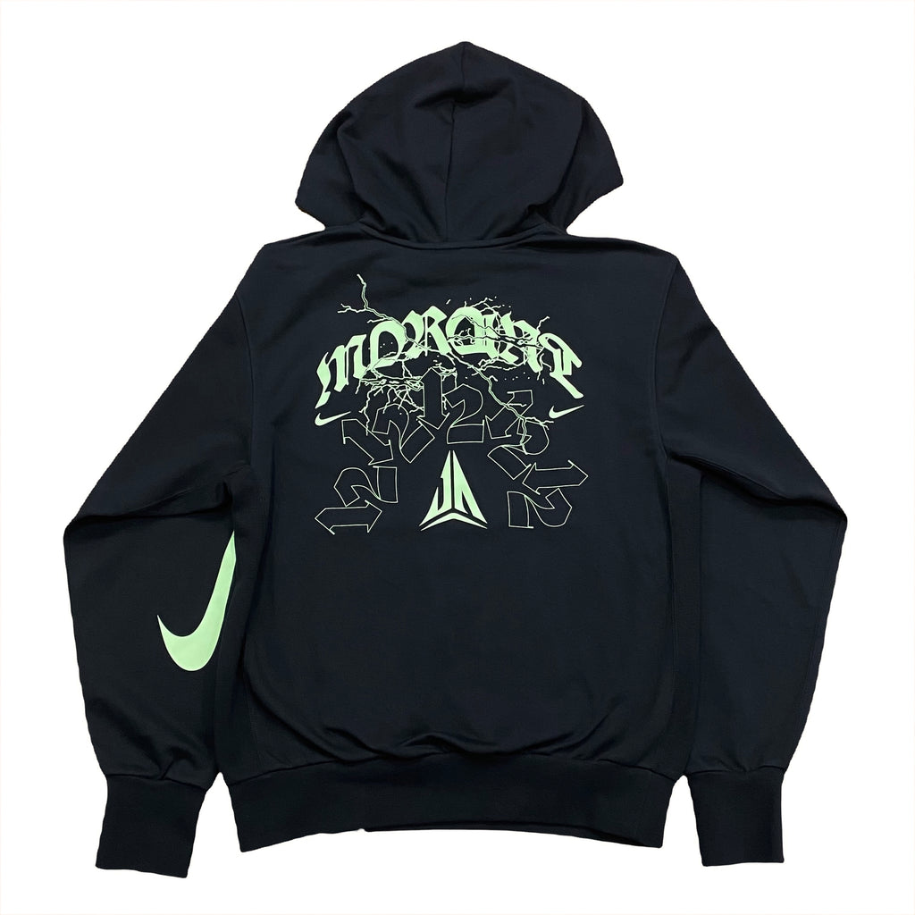 Nike Dri-Fit Ja Morant Standard Issue FN2987-010 Black Green Hoodie Men’s Small