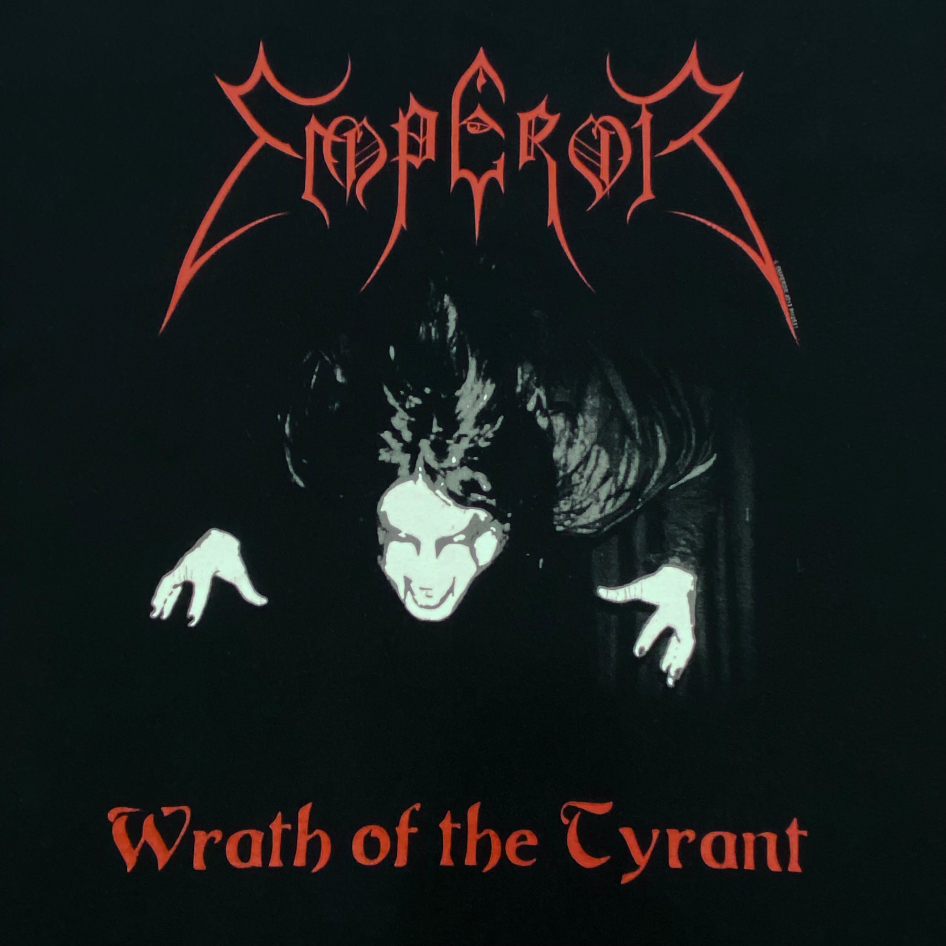 Emperor 2013 Wrath Of The Tyrant Black Metal Band T-Shirt Men’s Large