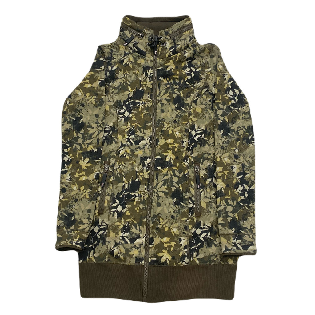 Triple Five Soul Camo Foliage Concealable Hood Long Zip Hoodie Women’s XL