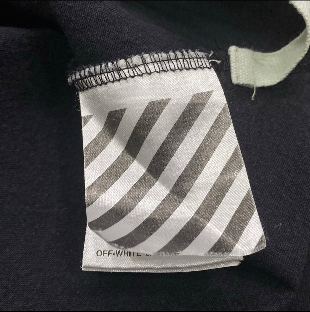 Off-White c/o Virgil Abloh 2013 Ferns 23 Mirror Black Button Up Shirt Men’s Small