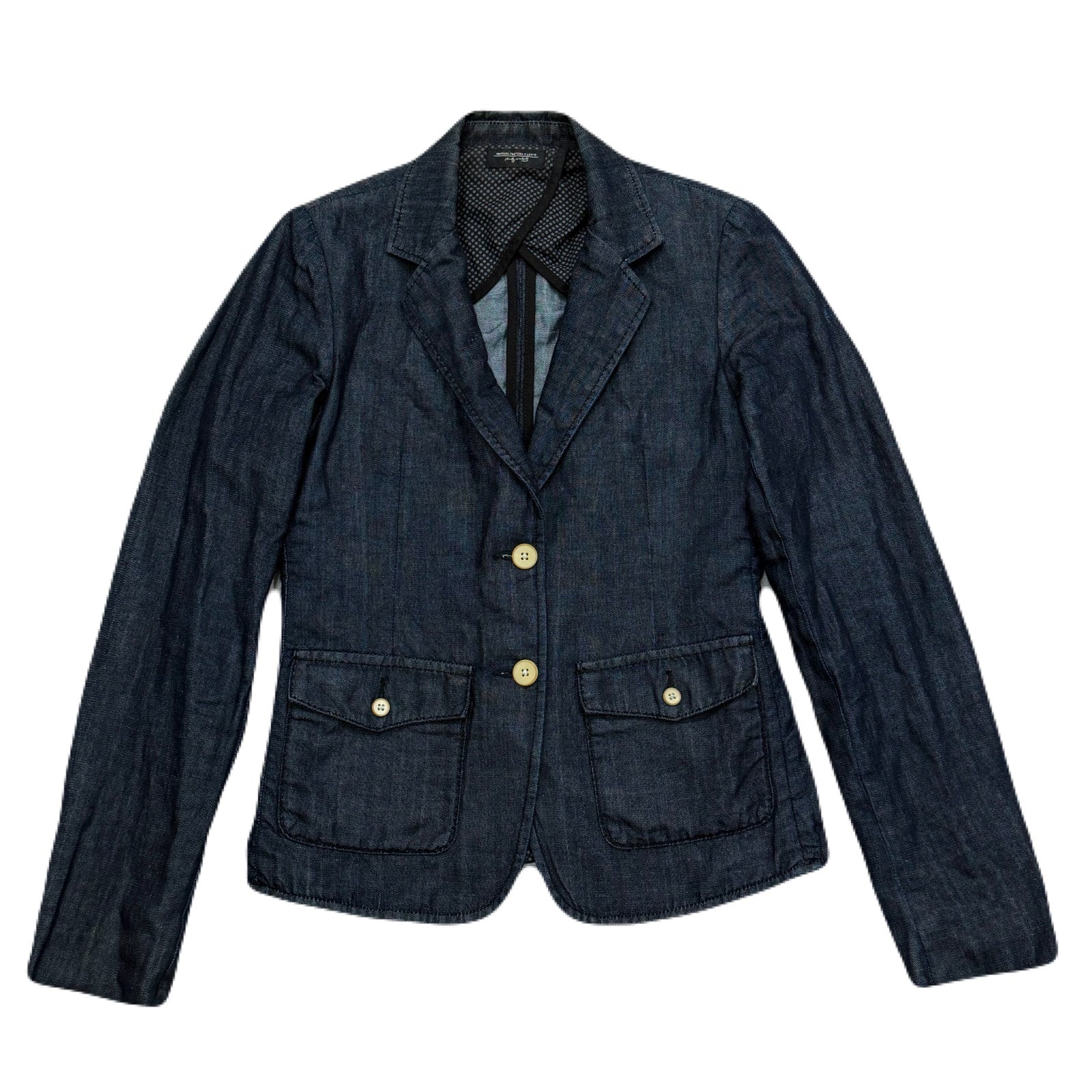 Warhol Factory x Levis Andy Warhol Blue Cotton Linen Blend Blazer Women’s Medium