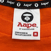 Load image into Gallery viewer, Aape A Bathing Ape Bape Skull &amp; Crossbones Orange T-Shirt Men’s Medium
