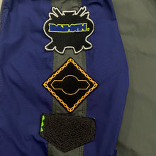 Load image into Gallery viewer, Diesel Y2K Patched Gray Blue Cafe Racer Biker Moto Jacket Men’s XXL
