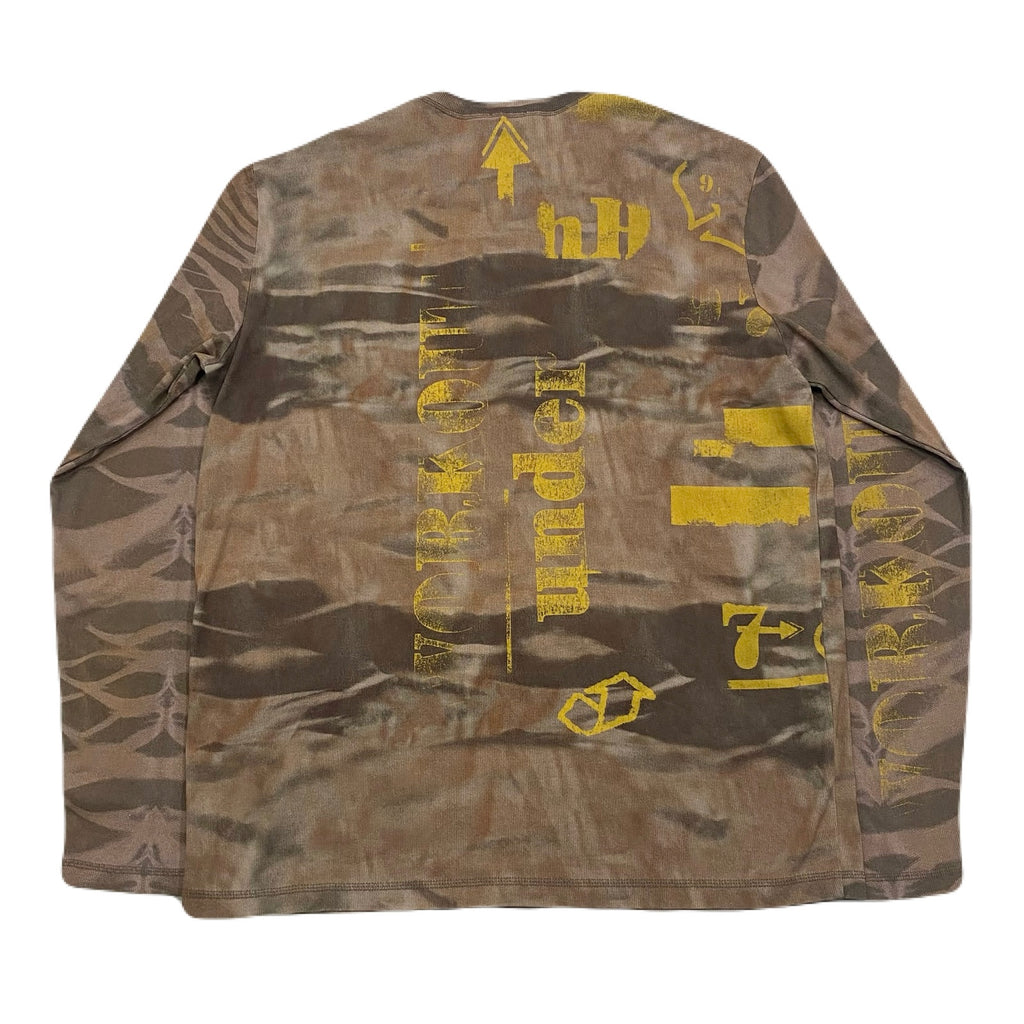 Diesel T-Juser Camo With Vintage Effect Henley Shirt Men’s XXL