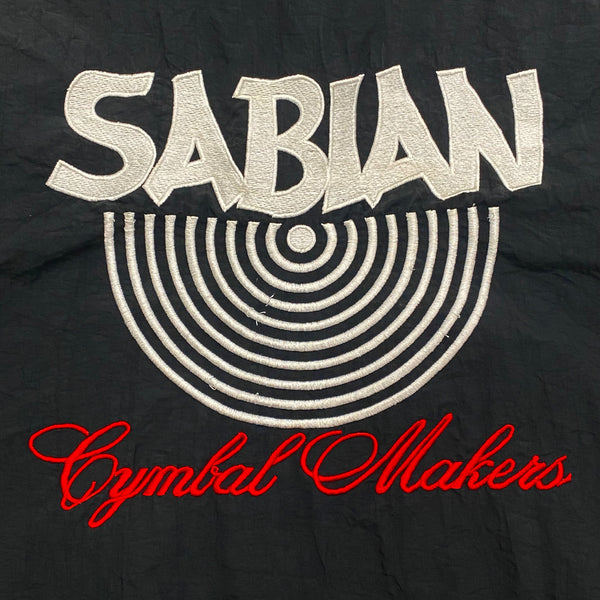 Vintage Sabian Cymbals Rock Music Windbreaker Jacket Men’s Large