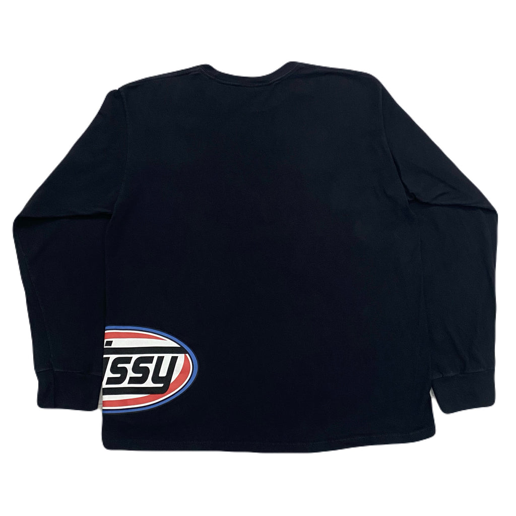 Stussy Circle Logo Black Long Sleeve Shirt Men’s Large