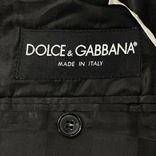 Load image into Gallery viewer, Dolce &amp; Gabbana 2007 Metallic Gold Two Button Black Lapelle Tuxedo Blazer Jacket Men’s 46
