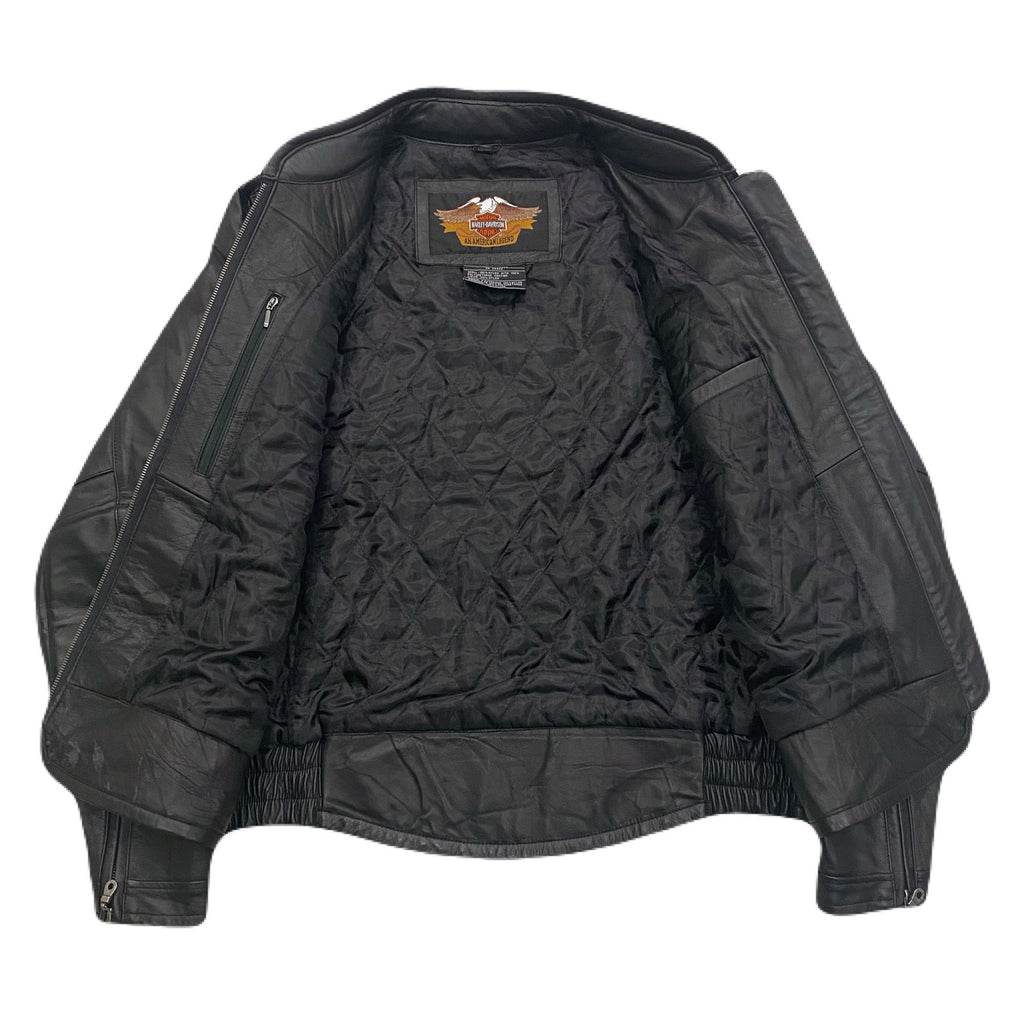 Harley-Davidson 1/1 Official Prototype Black Nylon Polyurethane Coating Back Embroidered Logo Jacket Men’s XXL