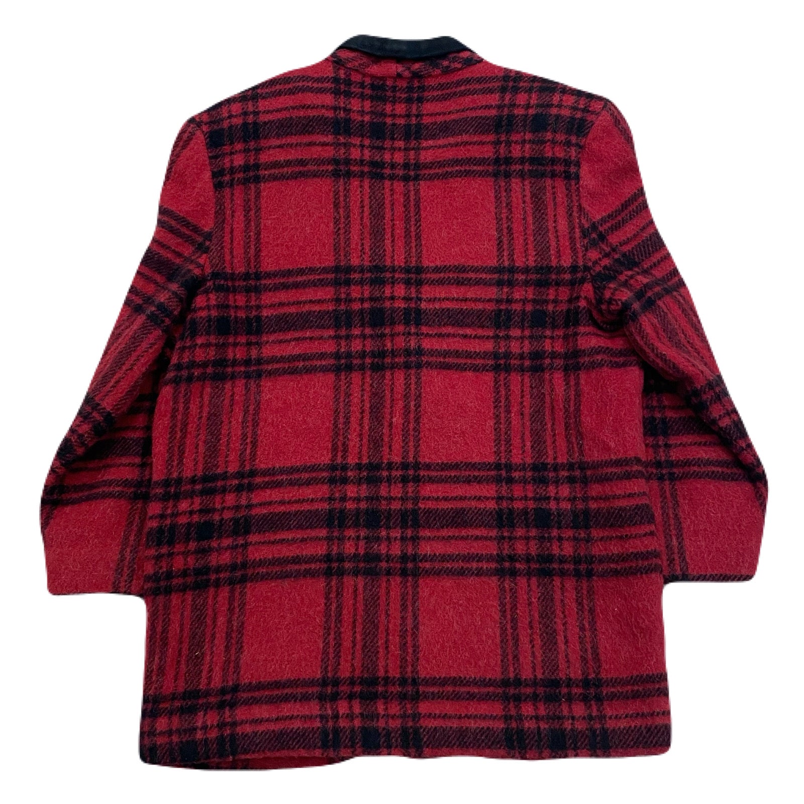 Vintage Woolrich Red Black Plaid Wool Mohair Blazer Jacket Women’s Medium