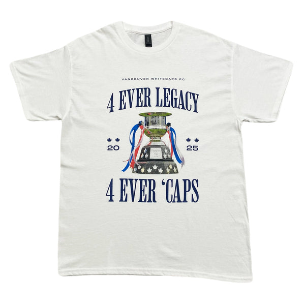 Vancouver Whitecaps FC 2025 4 Ever Caps Final Limited Edition T-Shirt Men’s Large