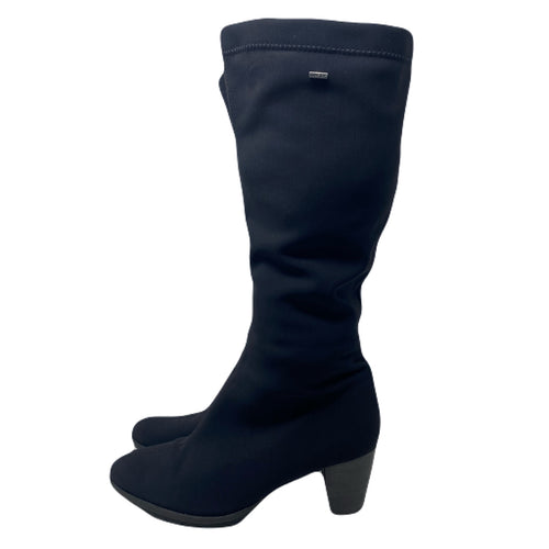 Ara Luftpolster Gore-Tex Zip Knee High Pointed Toe Heeled Boots Women’s 10.5 US