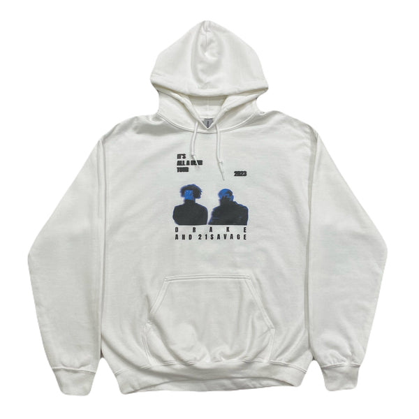 Drake 21 Savage It’s All A Blur 2023 Tour Rare Rap Hoodie Men’s Medium