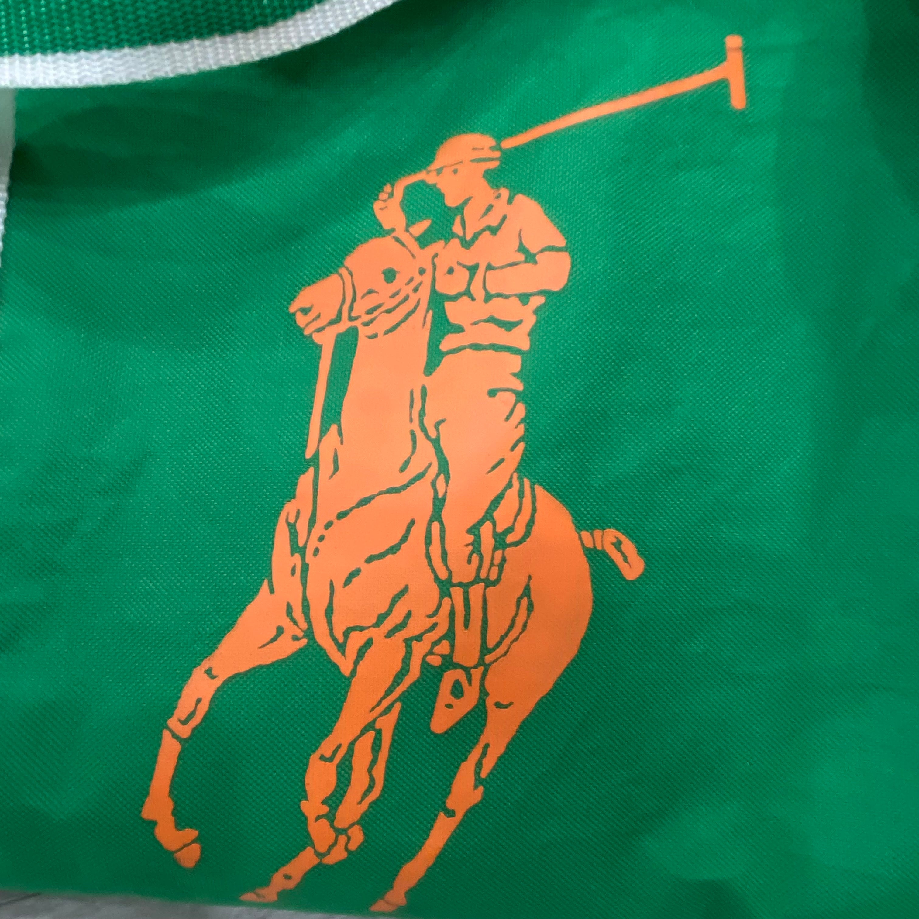 Ralph Lauren The Big Pony Collection Green 3 Duffle Weekend Holdall Bag