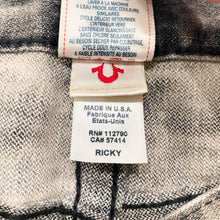 Load image into Gallery viewer, Vintage True Religion Ricky Straight Made In USA Gray Acid Wash Jeans Men’s 31x29
