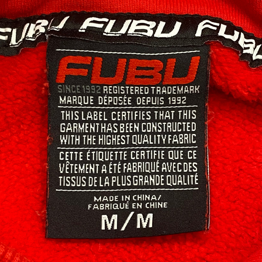 Vintage 90’s Y2K FUBU FB Chest Logo Hip Hop Pullover Hoodie Men’s Medium
