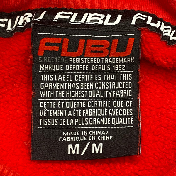 Vintage 90’s Y2K FUBU FB Chest Logo Hip Hop Pullover Hoodie Men’s Medium