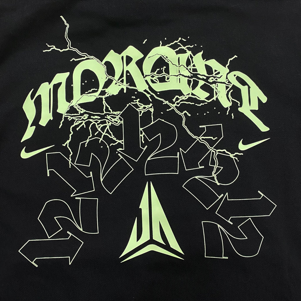 Nike Dri-Fit Ja Morant Standard Issue FN2987-010 Black Green Hoodie Men’s Small