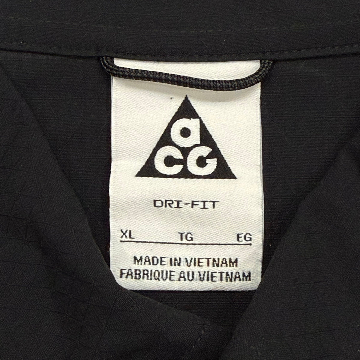 Nike ACG Dri-Fit UV Devastation Trail DN3936-010 Black Button Up Shirt Men’s XL