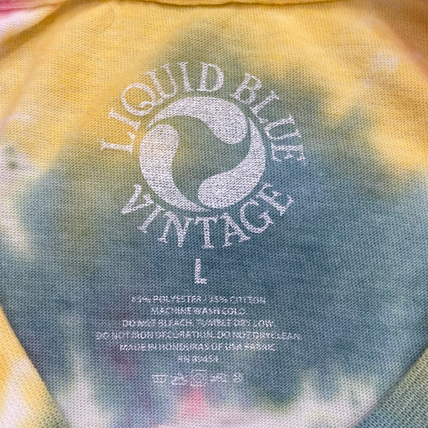 Liquid Blue Vintage Grateful Dead Steal Your Face Rasta Hippie Retro T-Shirt Men’s Large