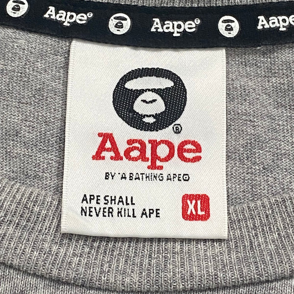 Aape By A Bathing Ape Bape Camo Letter Big Head Gray T-Shirt Men’s XL