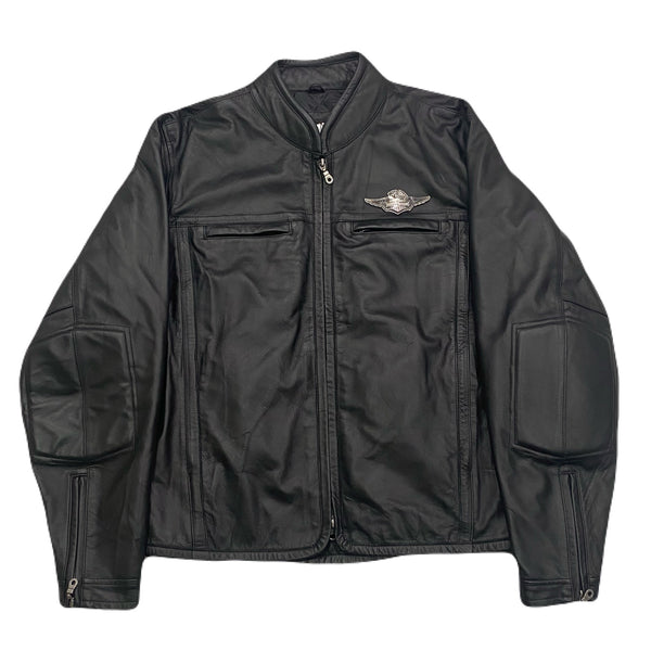 Harley-Davidson 1/1 Official Prototype Black Nylon Polyurethane Coating Back Embroidered Logo Jacket Men’s XXL