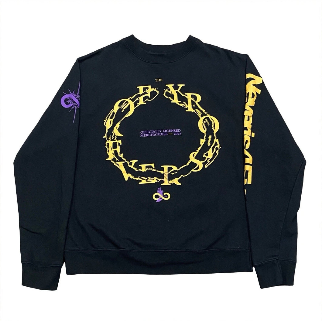 JID The Forever Story Tour 2023 Official Merch Rap Sweatshirt Men’s Medium