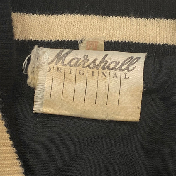 Vintage 1992 Marshall Amps 30 Year Anniversary Quilted Lined Insulated Snap Rock Music Letterman Varsity Jacket Men’s Medium