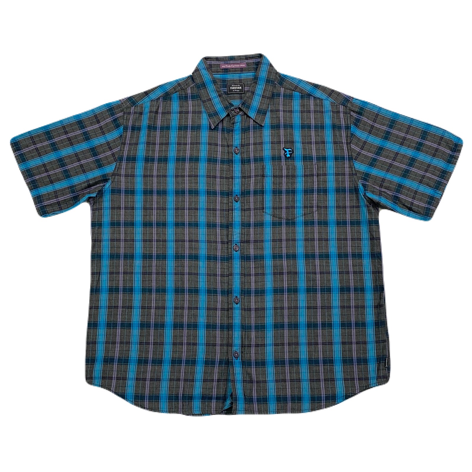 Freshjive Shirtings By Freshjive Plaid Short Sleeve Button Up Shirt Men’s XL