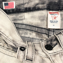 Load image into Gallery viewer, Vintage True Religion Ricky Straight Made In USA Gray Acid Wash Jeans Men’s 31x29

