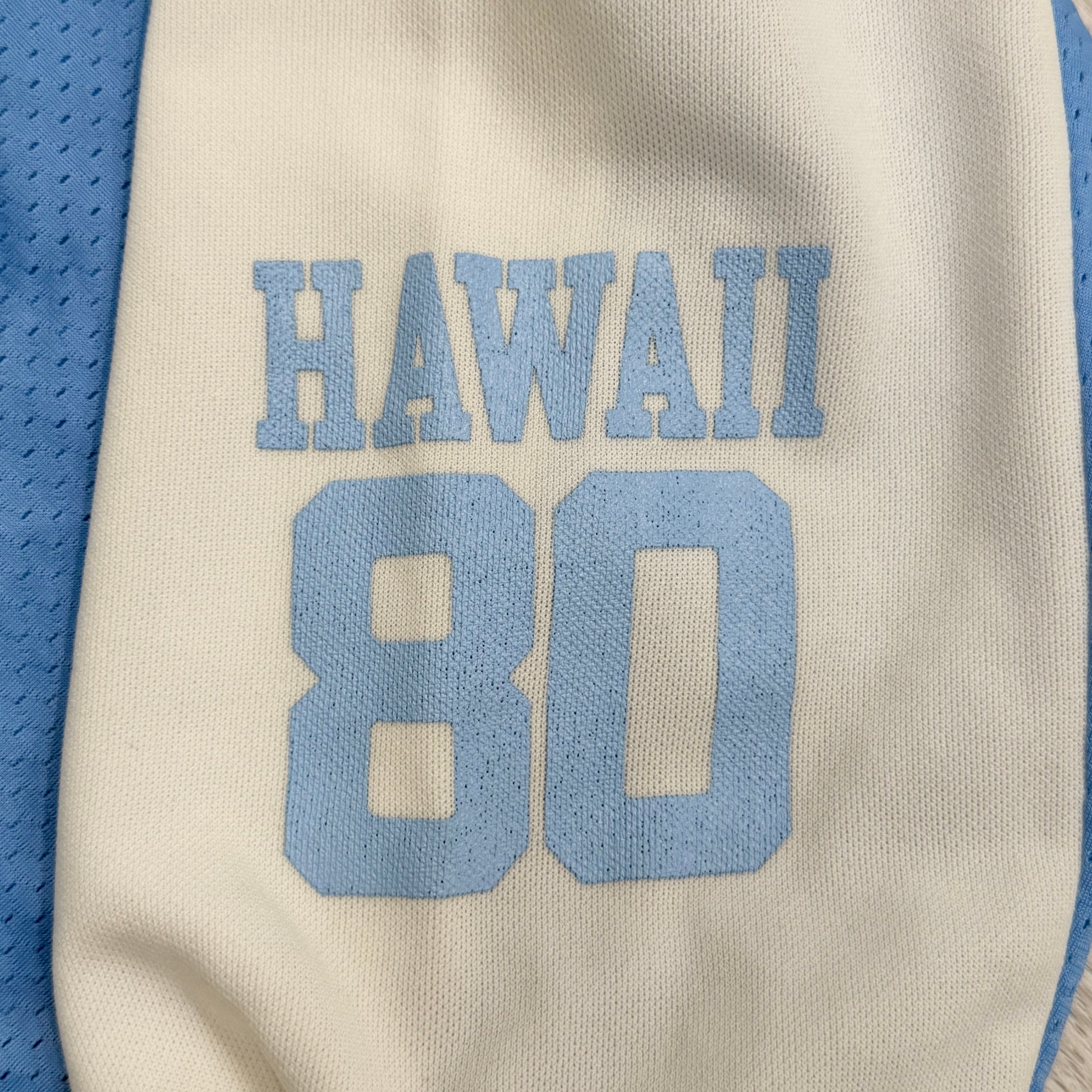 Vintage 1980 Hawaii #80 Mesh Football Jersey Shirt Men’s Large