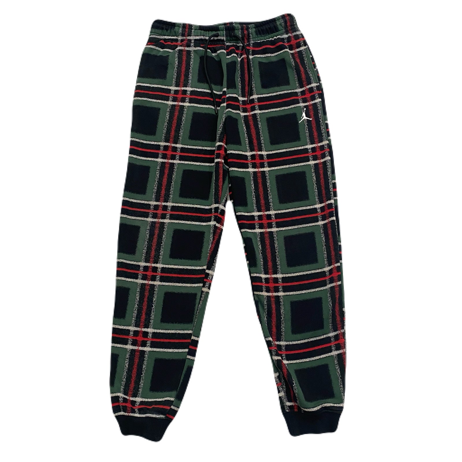 Nike Air Jordan Holiday Plaid FV7462-010 Joggers Sweatpants Men’s Medium