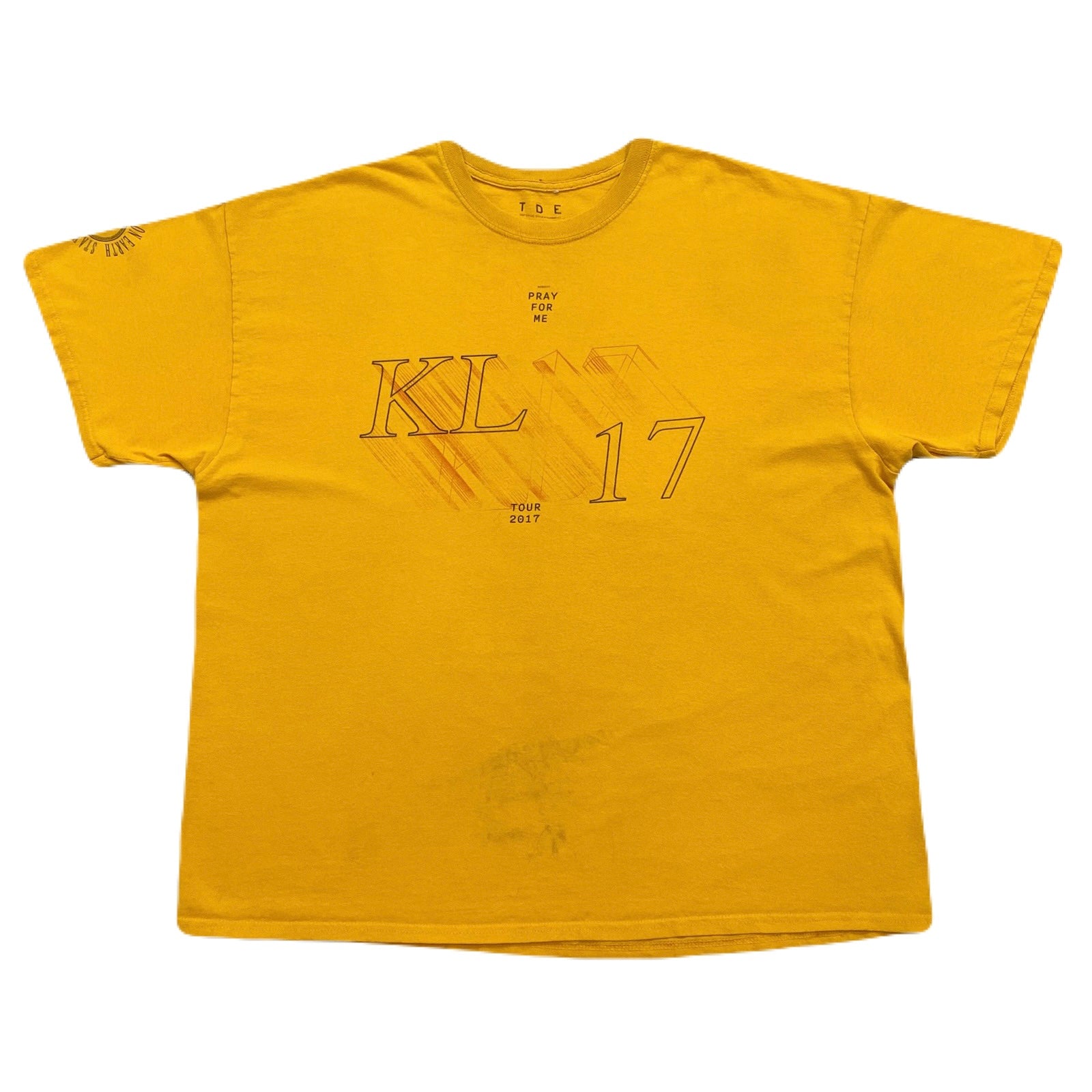 Kendrick Lamar 2017 Pray For Me Damn Tour Top Dawg Entertainment T-Shirt Men’s 2XL
