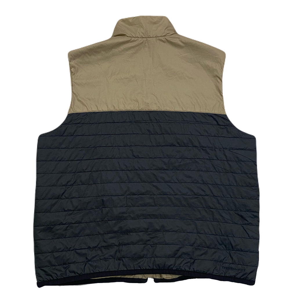 Nike Therma Fit Windrunner Quilted Beige Black Zip Puffer Vest Men’s Large