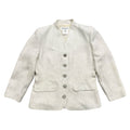 Vintage Yves Saint Laurent Variation Jacquard Paisley Jewelled Floral 5 Button Blazer Women’s 8 (40 F)
