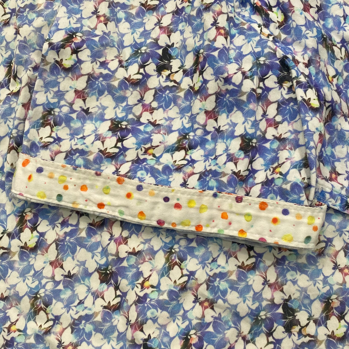 Robert Graham Floral VW Bus Polka Dot Flip Cuff Button Up Shirt Men’s Medium