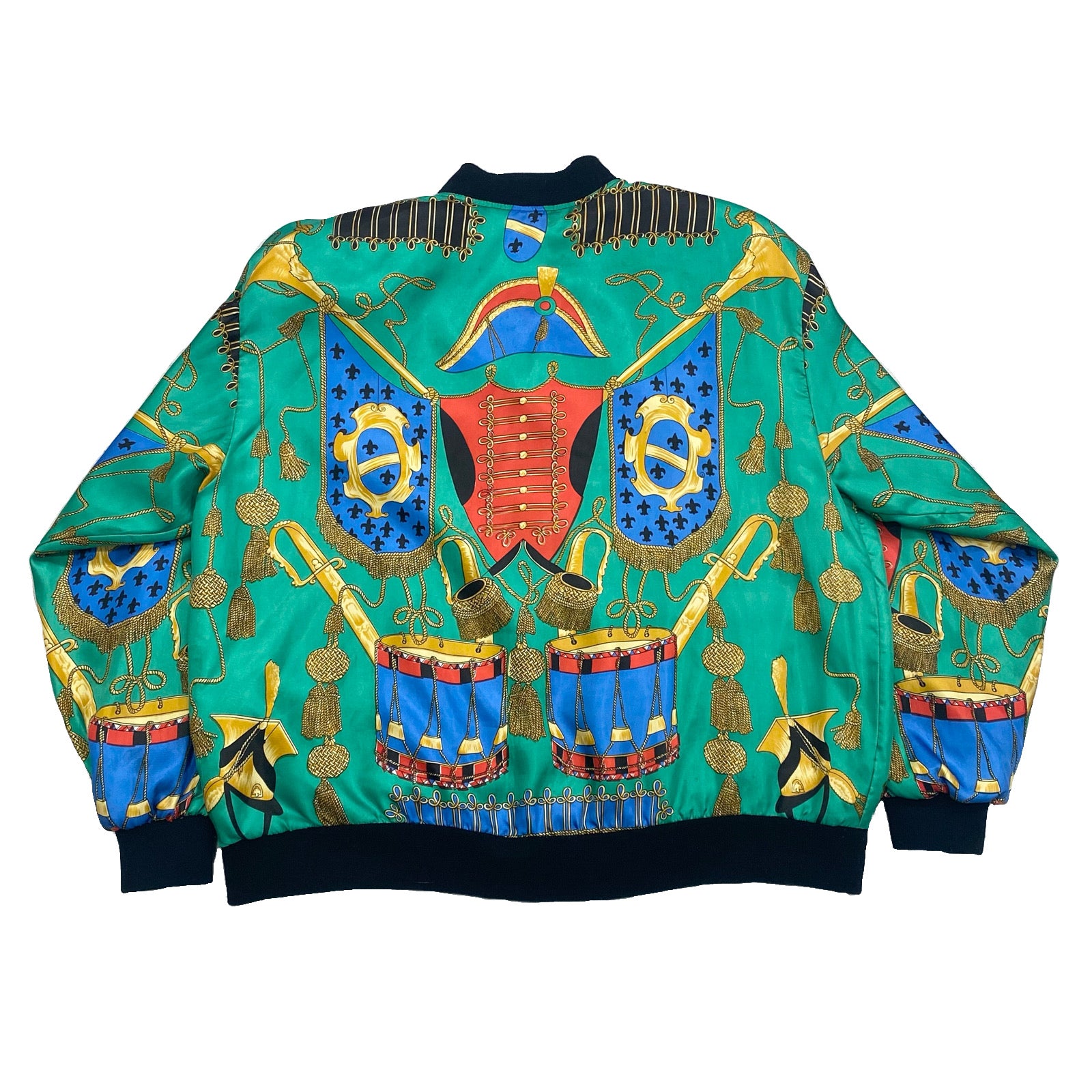Vintage 80’s Pizazz All Over Print Satin Jacket Women’s Large