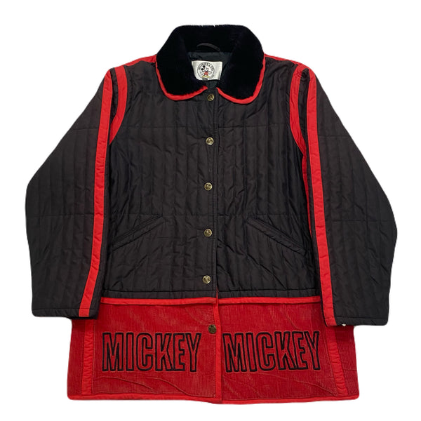 Vintage Mickey & Co Quilted And Corduroy Embroidered Jacket Women’s Size 36