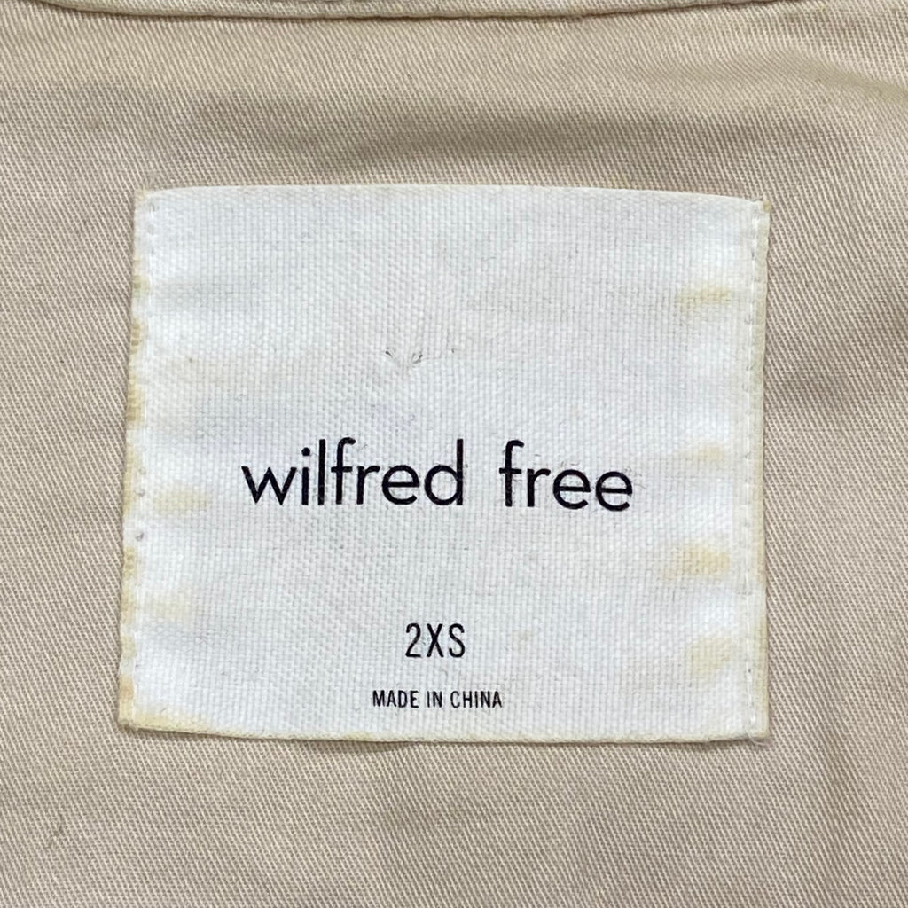 Wilfred Free Aritzia Wool Alpaca Beige Plaid Shacket Jacket Women’s 2XS