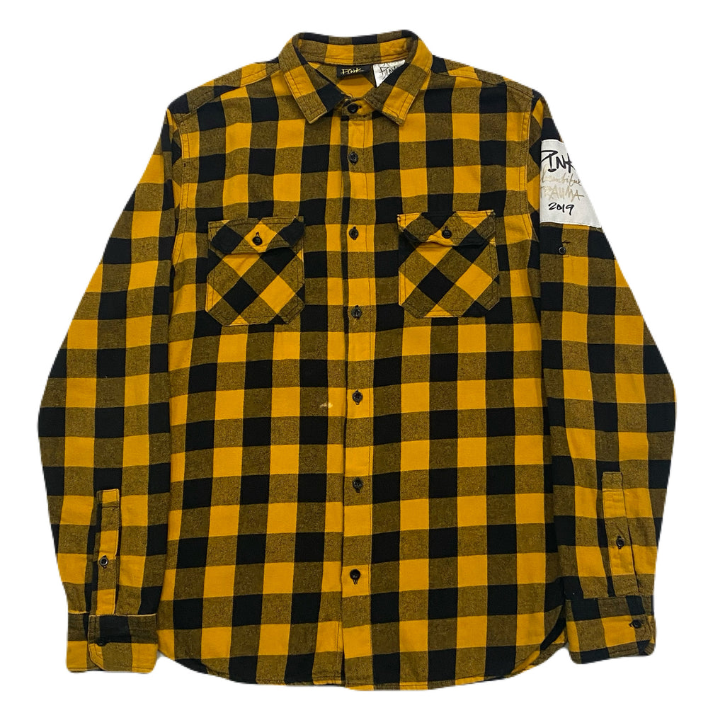 Pink P!nk Beautiful Trauma 2019 World Tour My Love My Drug Plaid Flannel Concert Shirt Unisex Small