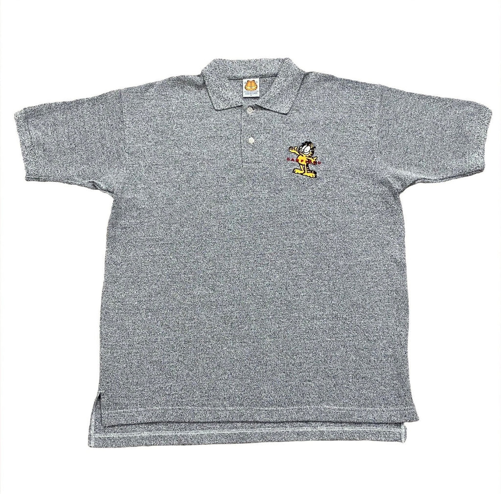 Vintage Garfield Embroidered Polo Shirt Men’s Medium