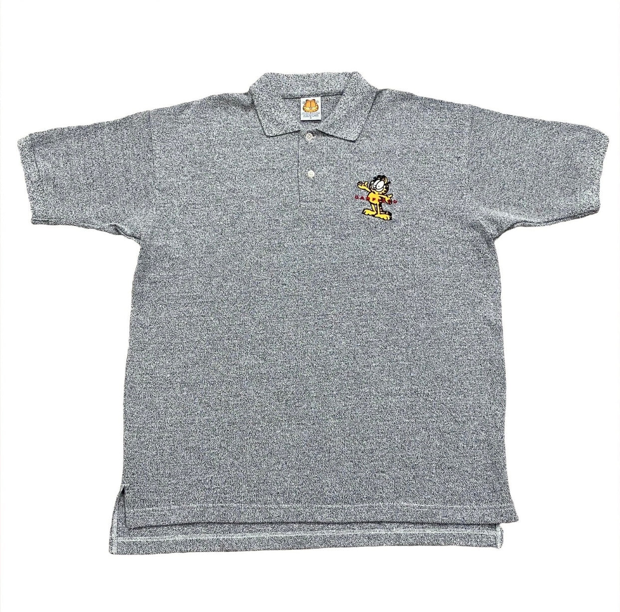 Vintage Garfield Embroidered Polo Shirt Men’s Medium