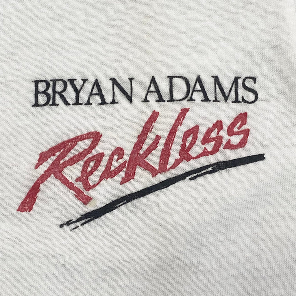 Vintage 80's Bryan Adams Reckless Chest Logo Tour T-Shirt Women’s Small