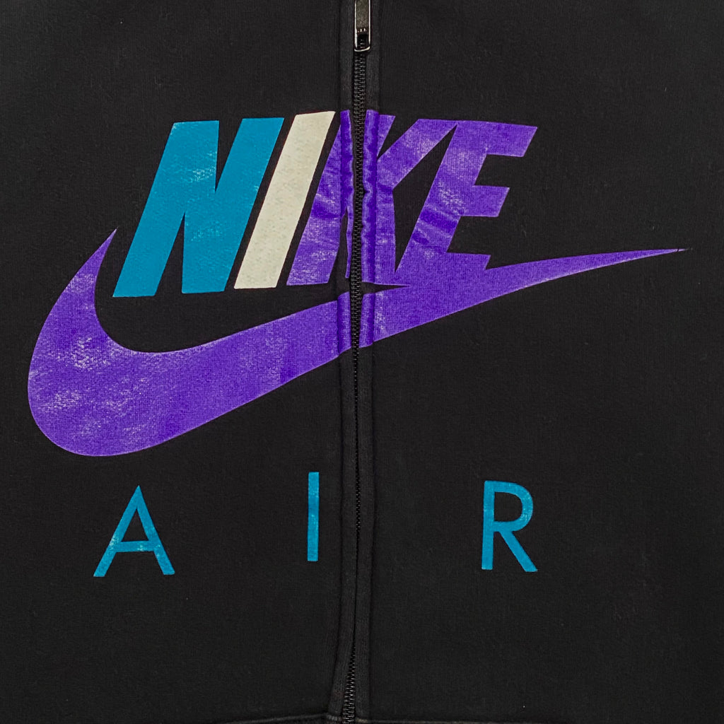 Nike Air Black Purple Blue Full Zip Hoodie Men’s Large