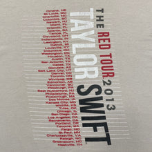 Load image into Gallery viewer, Taylor Swift Tilted 2013 The Red Tour Rare Concert T-Shirt Women’s Medium
