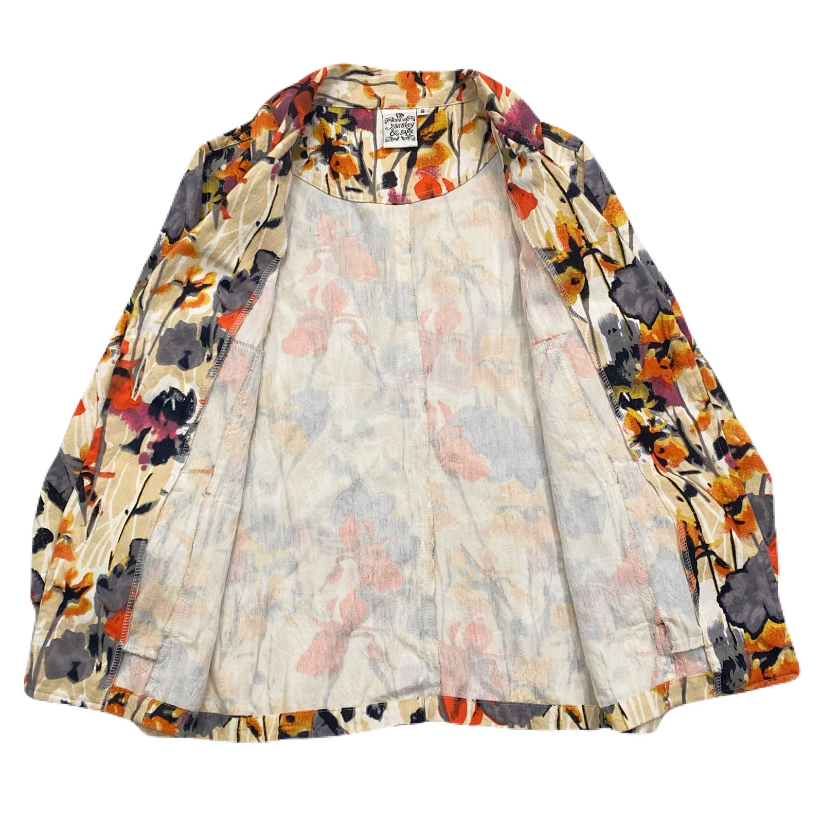Parsley & Sage Floral Blazer Jacket Women’s Small