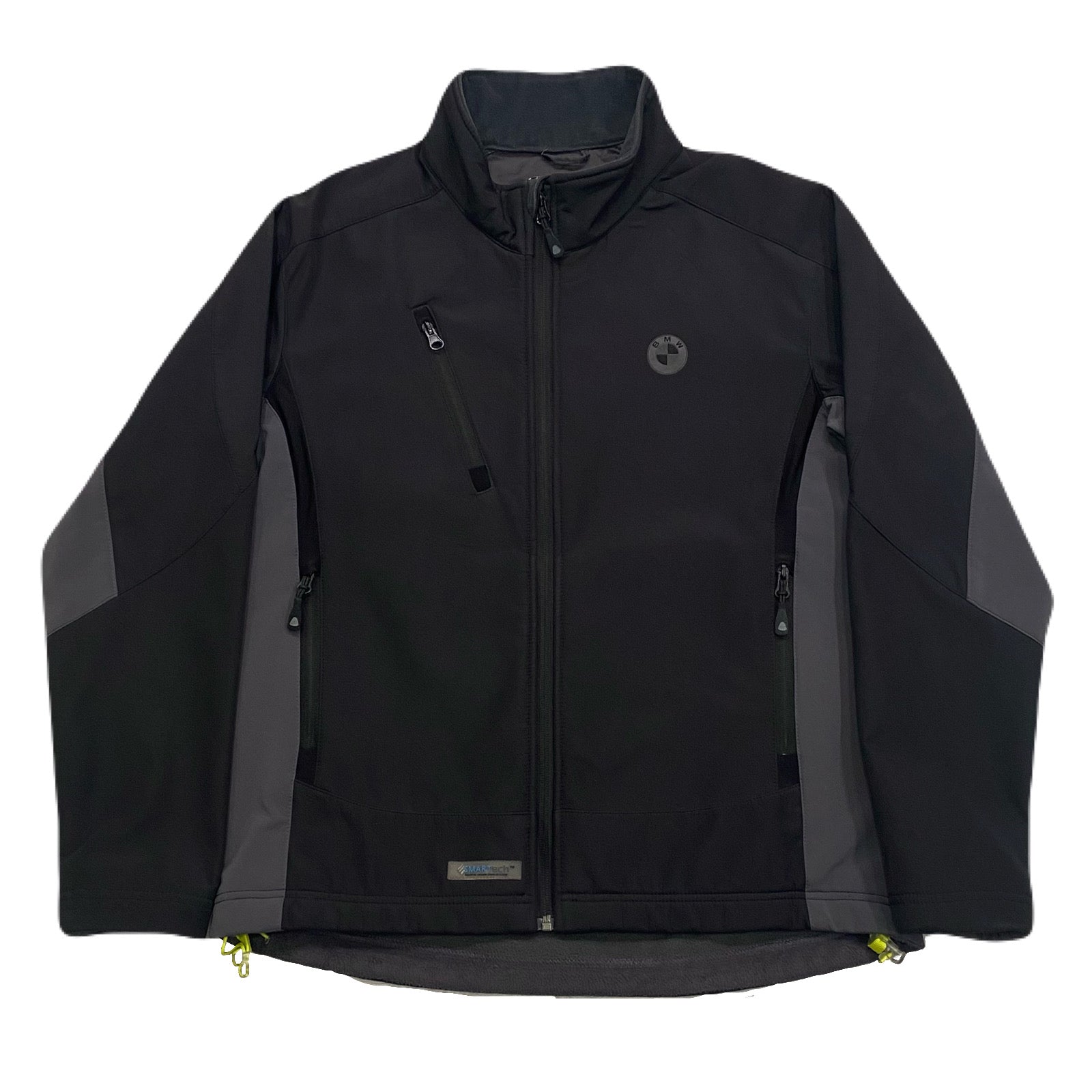 BMW Smartech Black Gray Fleece Lined Softshell Zip Up Jacket Women’s Medium